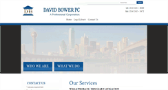 Desktop Screenshot of bowerlegal.com